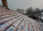 Červené Pečky - rekonstrukce střechy, krytina KM Beta